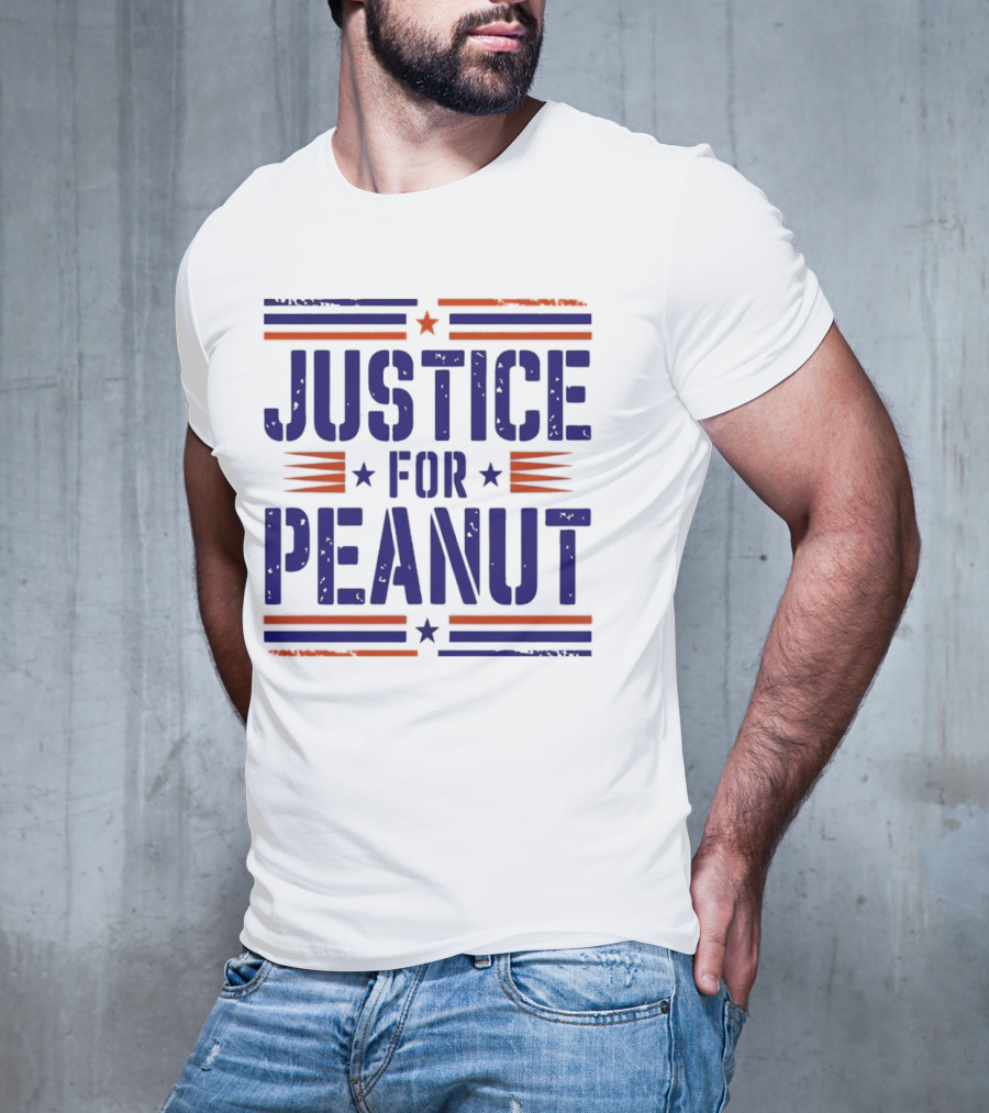 Justice For Peanut Vintage Squirrel Funny T-Shirt