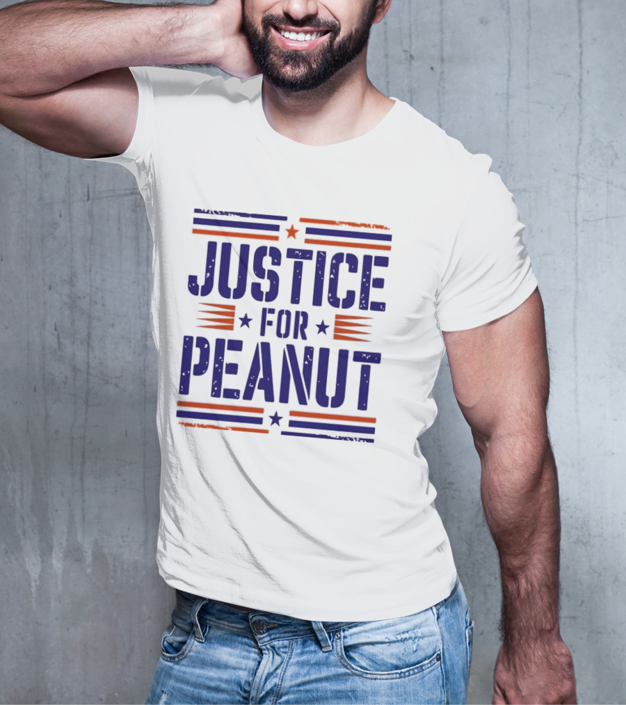 Justice For Peanut Vintage Squirrel Funny T-Shirt