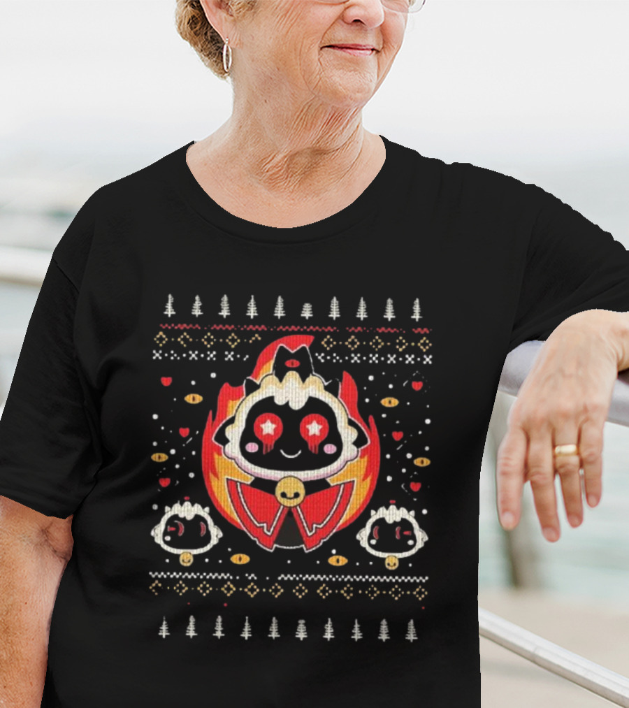 Cutest Cult Of The Lamb Ugly Christmas T-Shirt