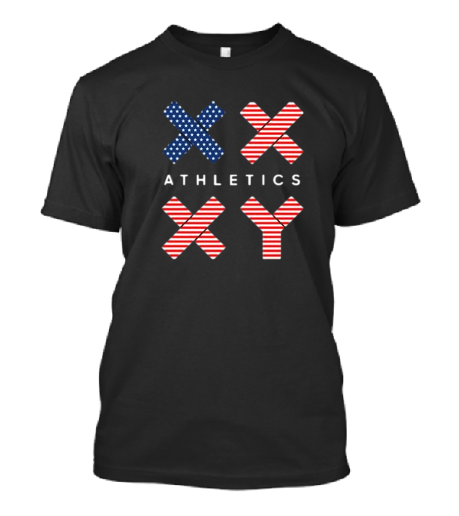 Jennifer Sey XX-Xy Athletics Stars And Stripes USA Flag T-Shirt