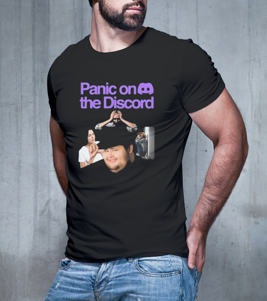 Panic On The Discord Meme Reaction Faces T-Shirt