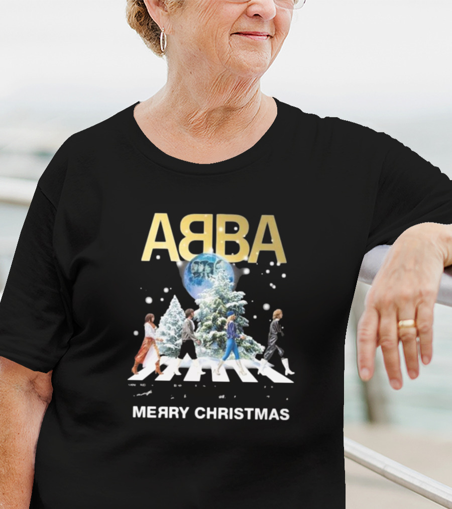 ABBA Merry Christmas Abbey Road T-Shirt