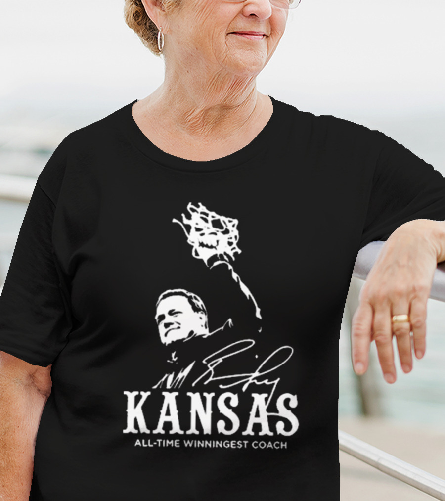Bill Self Kansas All-Time Winningest Coach Signature T-Shirt