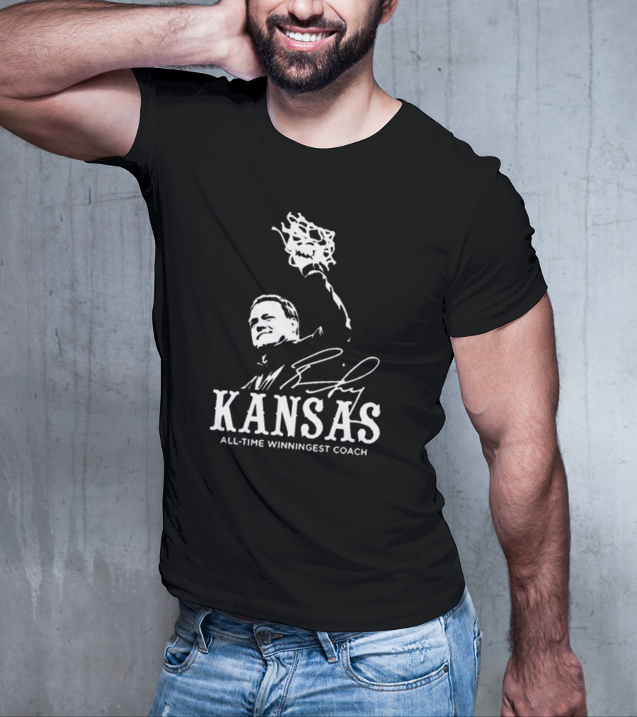 Bill Self Kansas All-Time Winningest Coach Signature T-Shirt