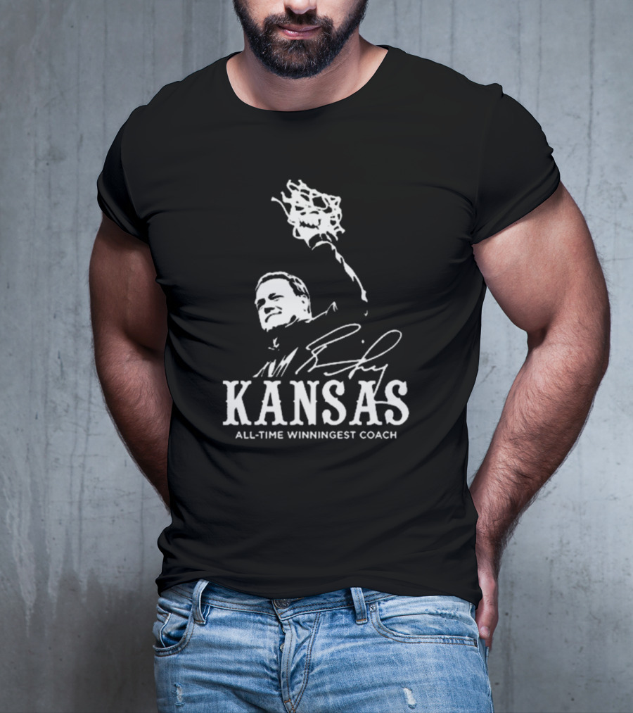 Bill Self Kansas All-Time Winningest Coach Signature T-Shirt