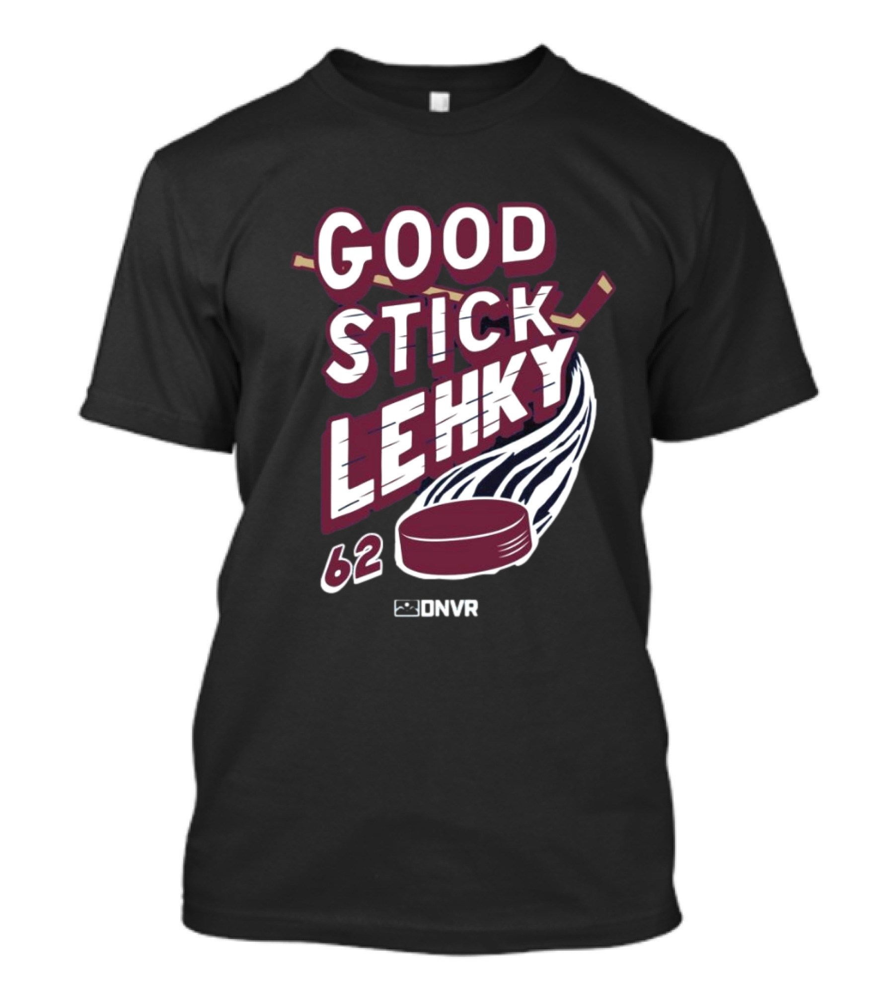 DNVR Good Stick Lehky 62 Hockey Puck And Stick T-Shirt
