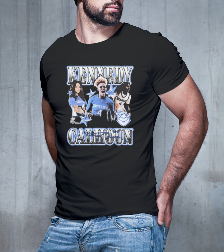 Kennedy Calhoun Saint Louis Billikens 4 Blue Jersey 90s T-Shirt
