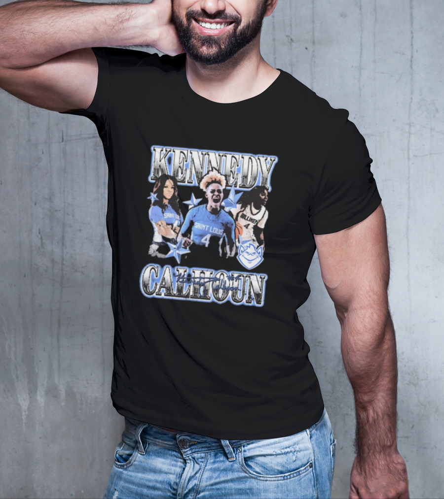 Kennedy Calhoun Saint Louis Billikens 4 Blue Jersey 90s T-Shirt
