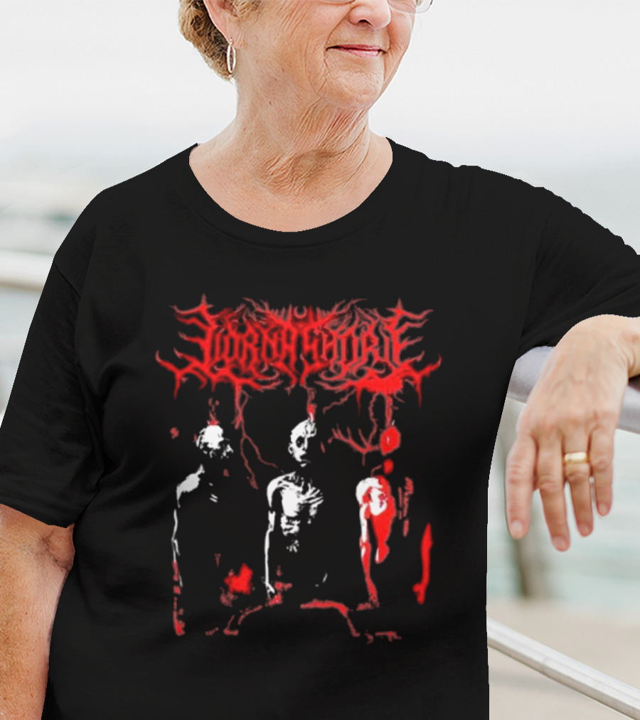 Lorna Shore Hanging Bodies Red Gothic Aesthetic T-Shirt