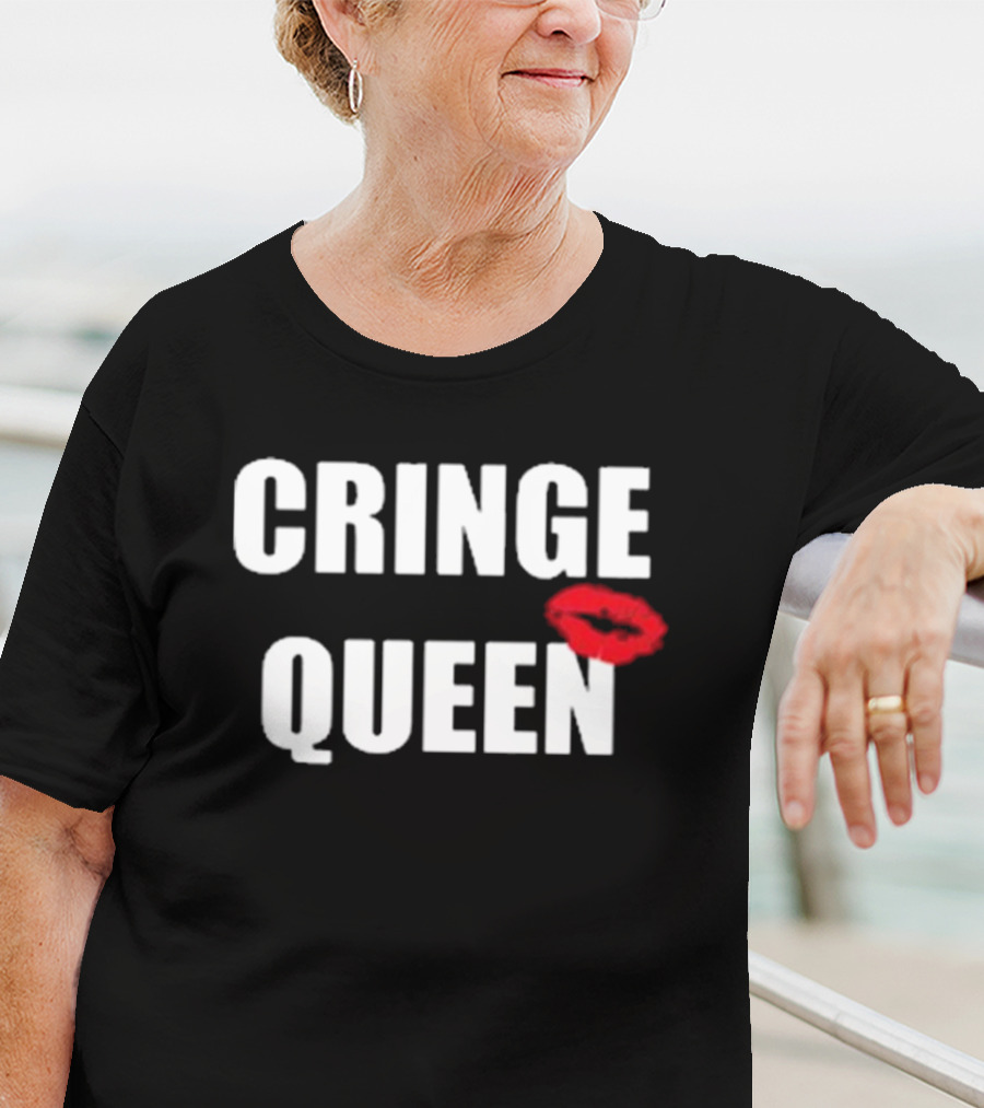 Cringe Queen Lip Print T-Shirt