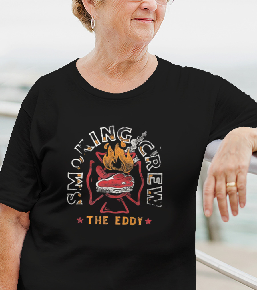 Smoking Crew The Eddy BBQ Flame Steak Vintage T-Shirt