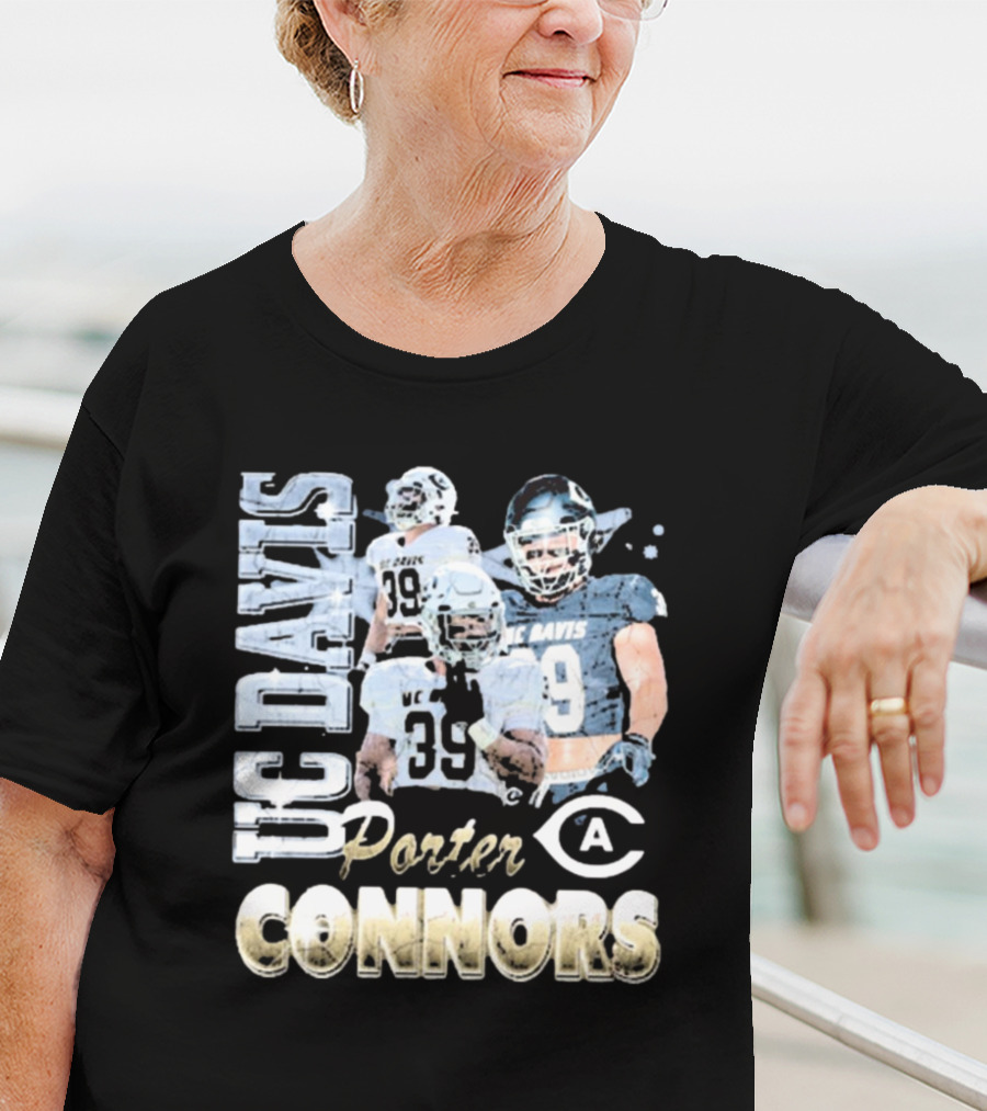 UC Davis Aggies Porter Connors 39 Football 90s T-Shirt