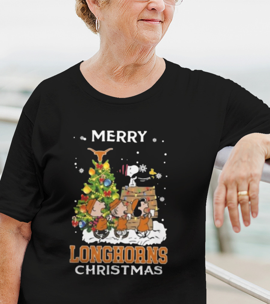 Texas Longhorns Snoopy Christmas T-Shirt
