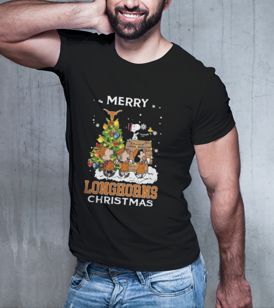 Texas Longhorns Snoopy Christmas T-Shirt