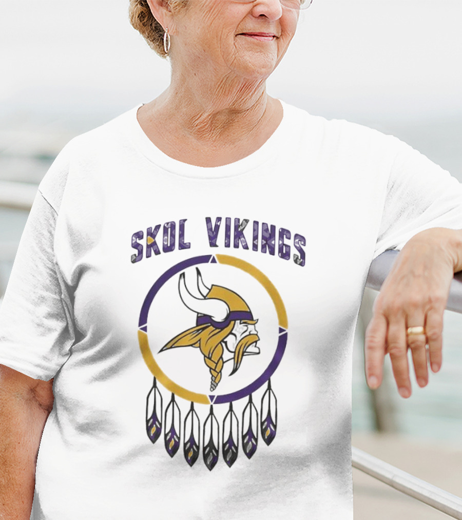 Skol Vikings Minnesota Vikings Native American Heritage Month T-Shirt