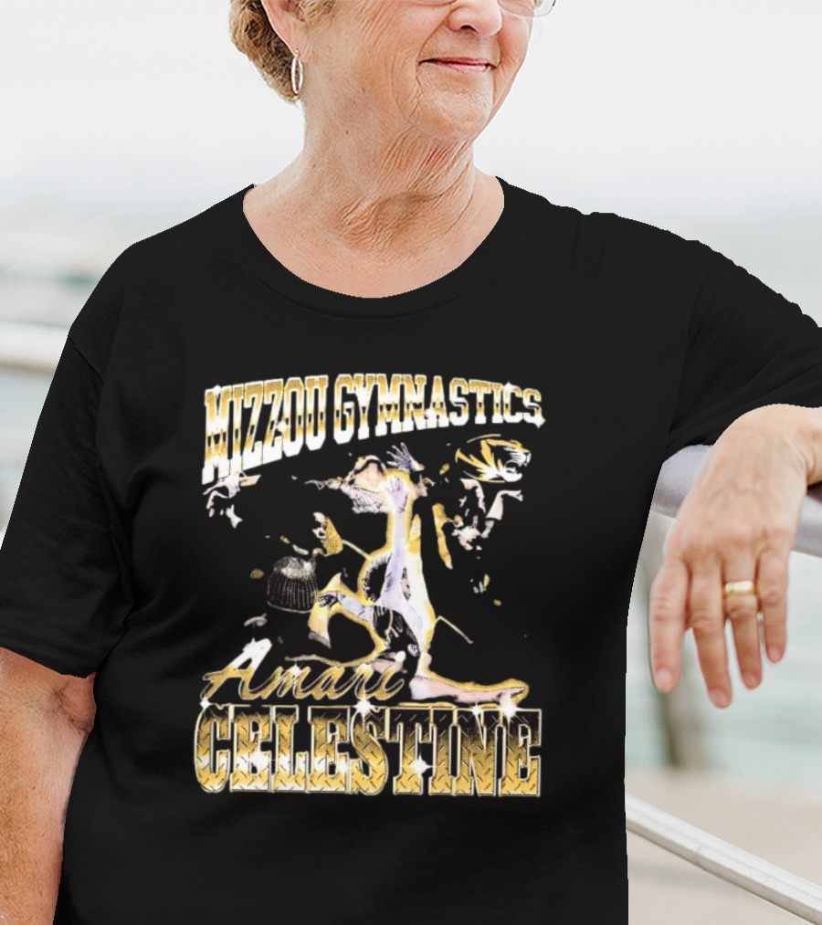 Mizzou Gymnastics Amari Celestine Throwback 90s T-Shirt