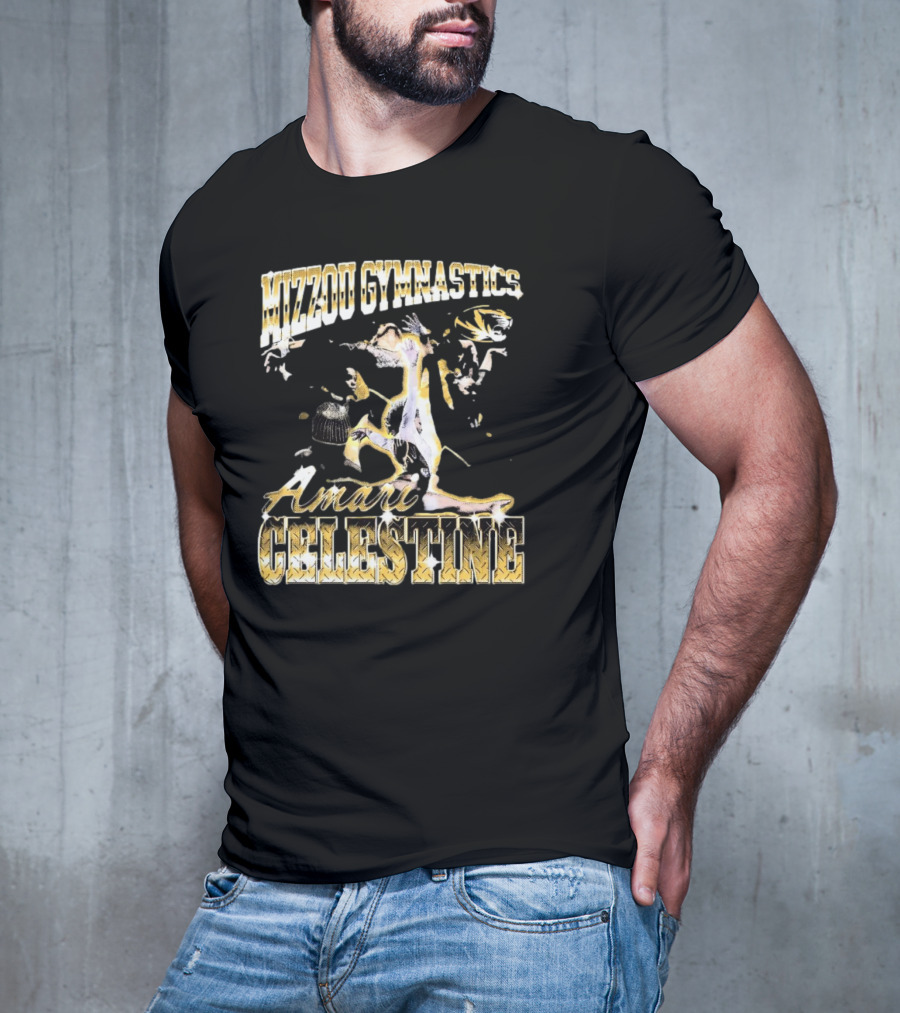 Mizzou Gymnastics Amari Celestine Throwback 90s T-Shirt
