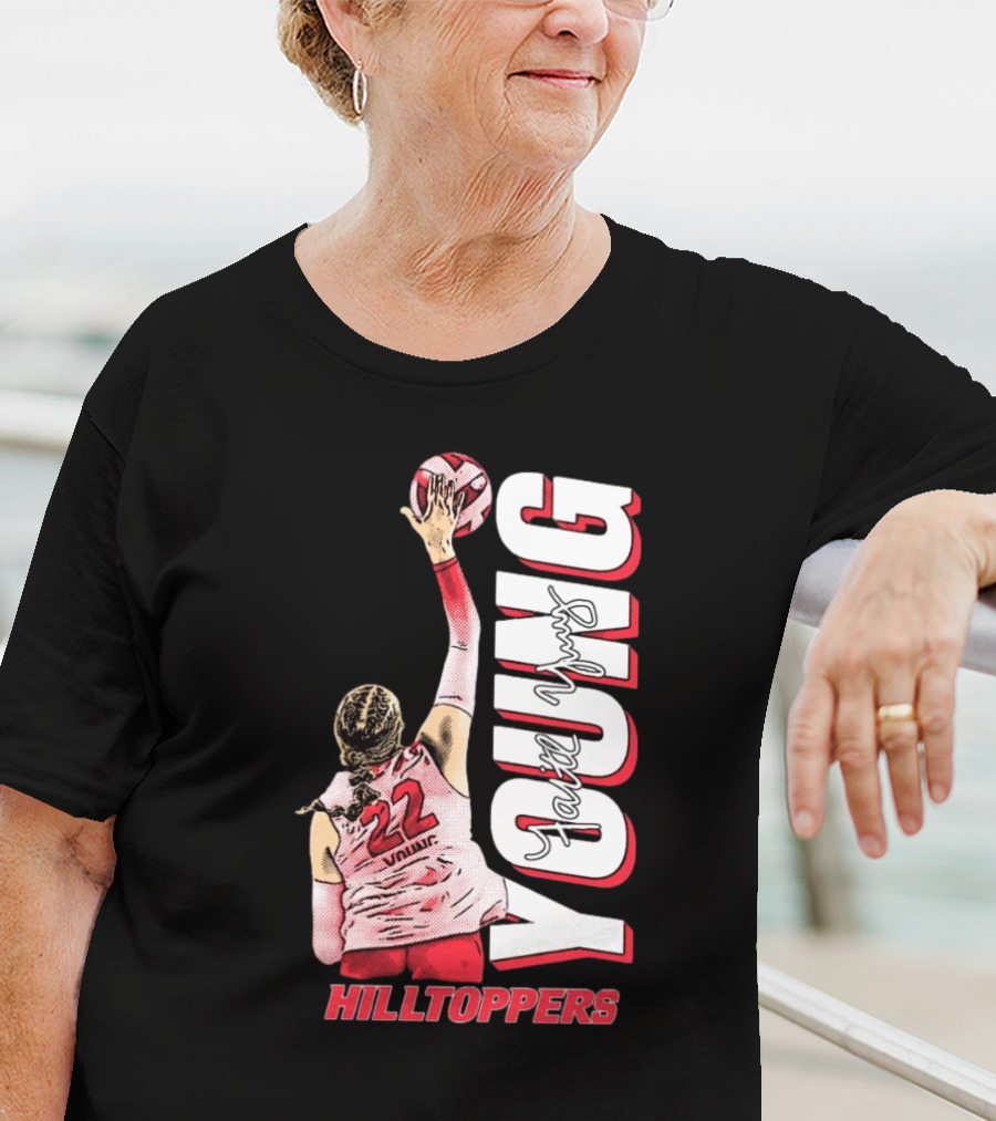 Faith Young Hilltoppers WKU Volleyball 22 Signature T-Shirt