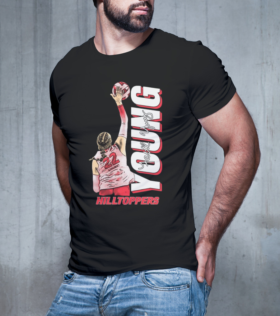 Faith Young Hilltoppers WKU Volleyball 22 Signature T-Shirt