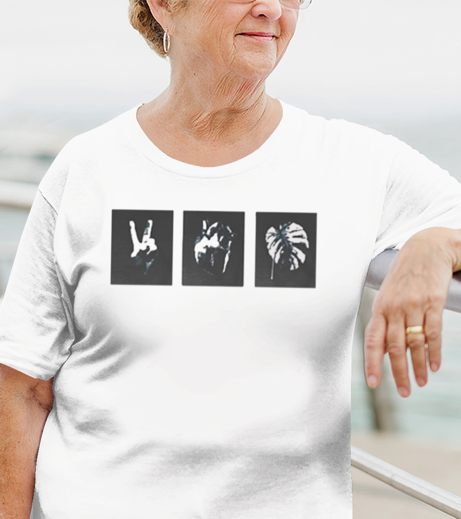 Season 8 Peace Sign Heart Metal Leaf T-Shirt