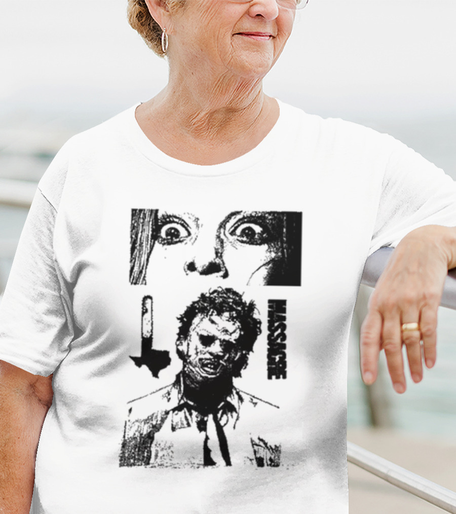San Antonio Sharpist Texas Chainsaw Massacre Face Horror T-Shirt