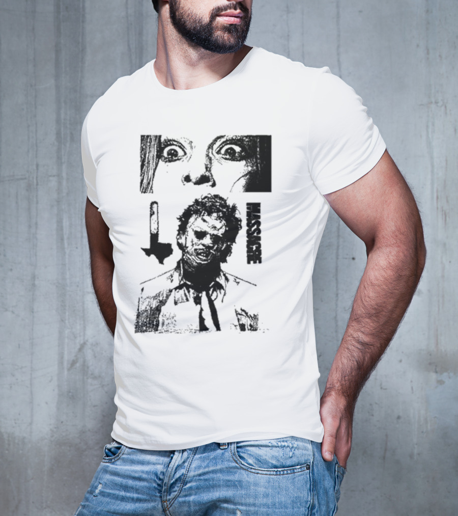 San Antonio Sharpist Texas Chainsaw Massacre Face Horror T-Shirt