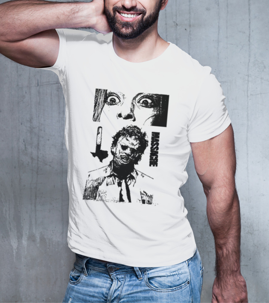 San Antonio Sharpist Texas Chainsaw Massacre Face Horror T-Shirt