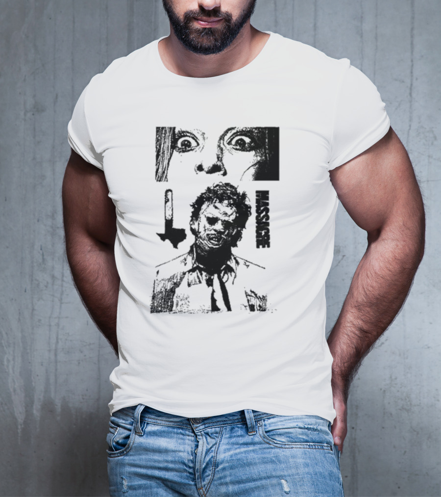 San Antonio Sharpist Texas Chainsaw Massacre Face Horror T-Shirt