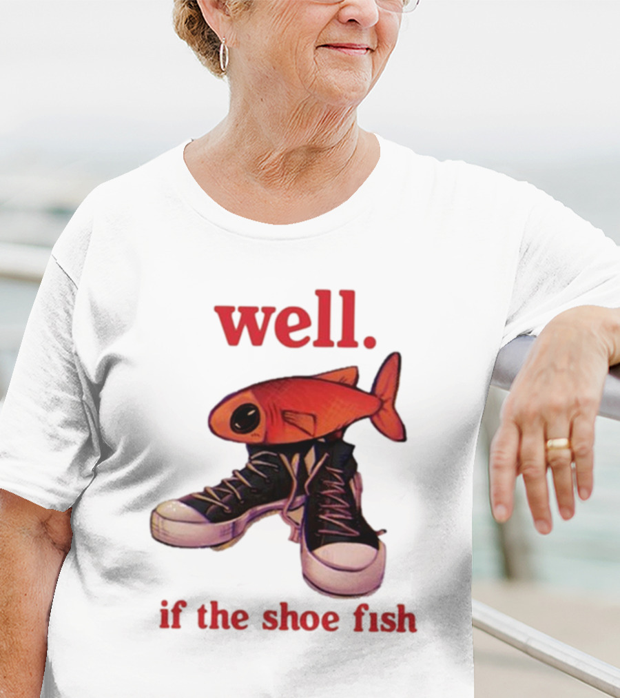 Well If The Shoe Fish, Converse Sneakers And Orange Fish T-Shirt