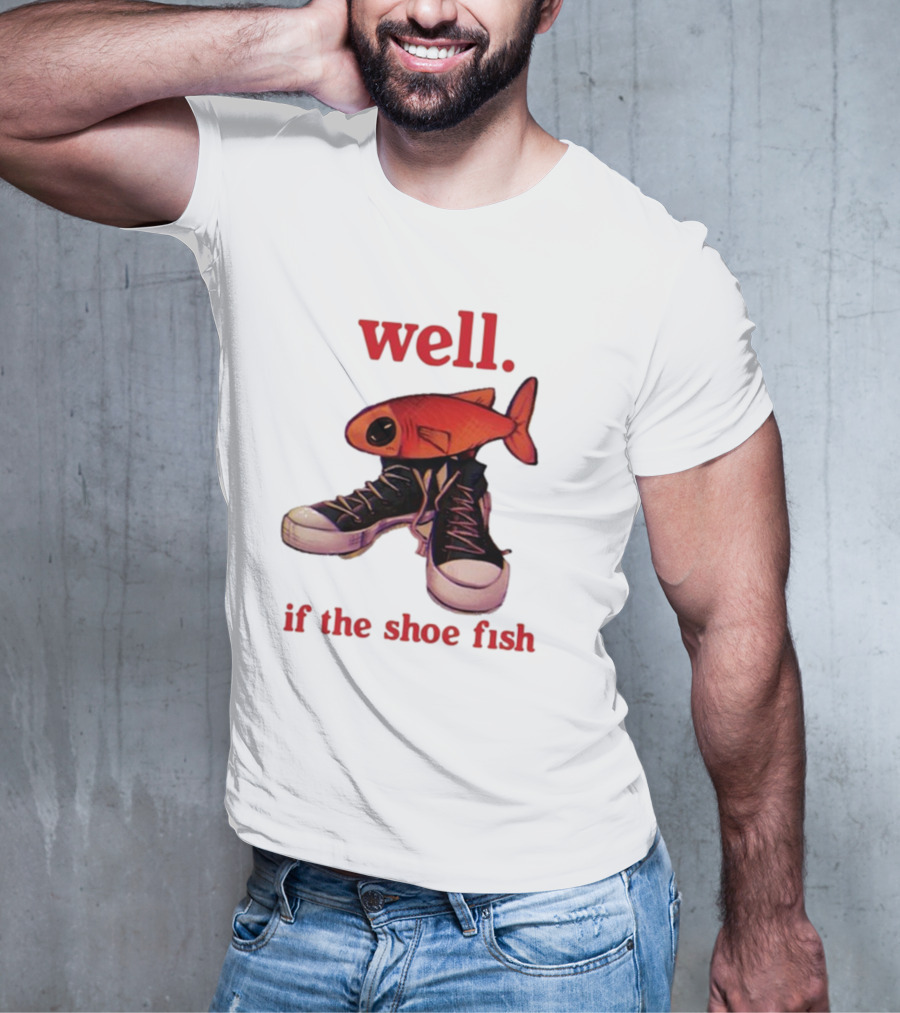 Well If The Shoe Fish, Converse Sneakers And Orange Fish T-Shirt