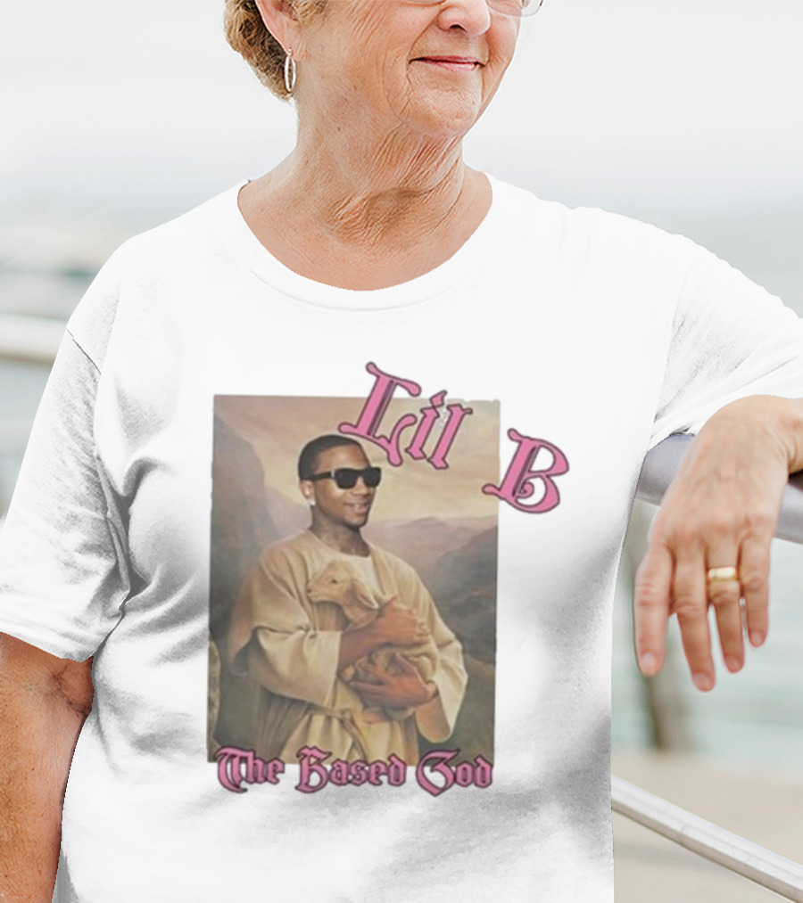 Lil B The Based God Savior Image With Sunglasses And Lamb T-Shirt