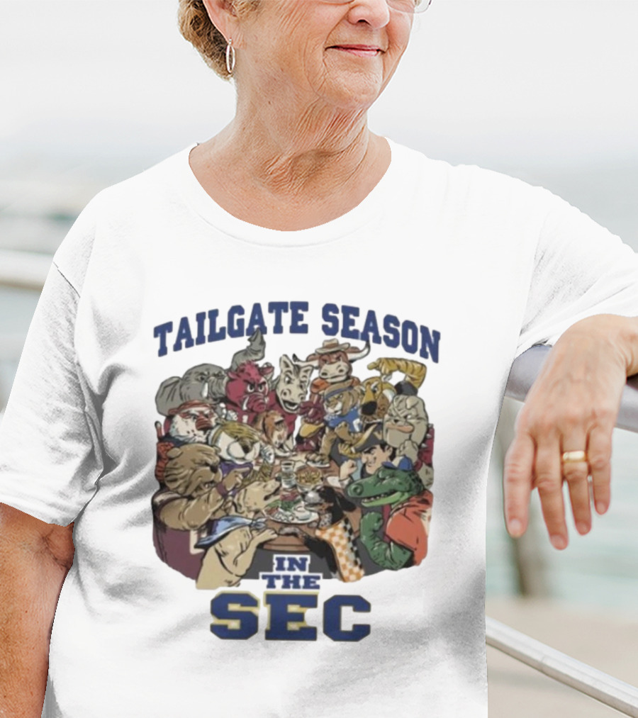 Tailgate Season In The SEC Mascot Gathering T-Shirt