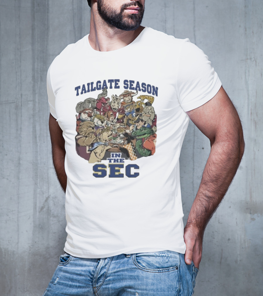 Tailgate Season In The SEC Mascot Gathering T-Shirt