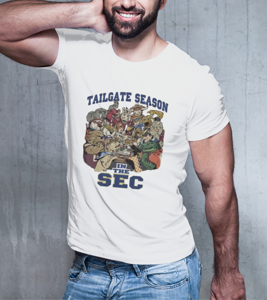 Tailgate Season In The SEC Mascot Gathering T-Shirt