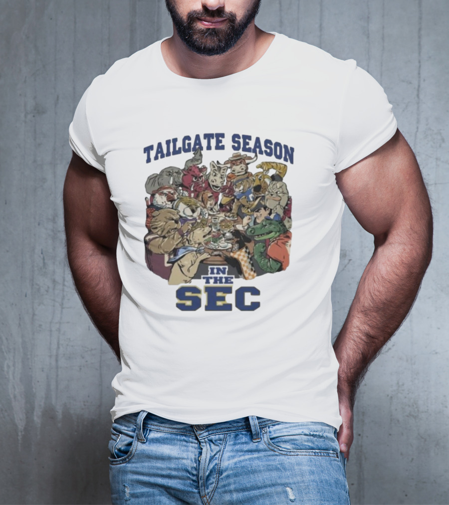 Tailgate Season In The SEC Mascot Gathering T-Shirt