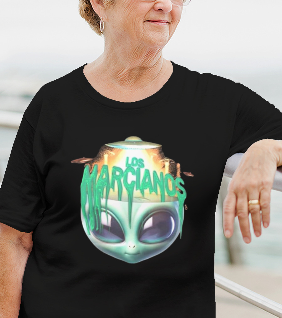 Los Marcianos Alien Head Universal Music Merch T-Shirt