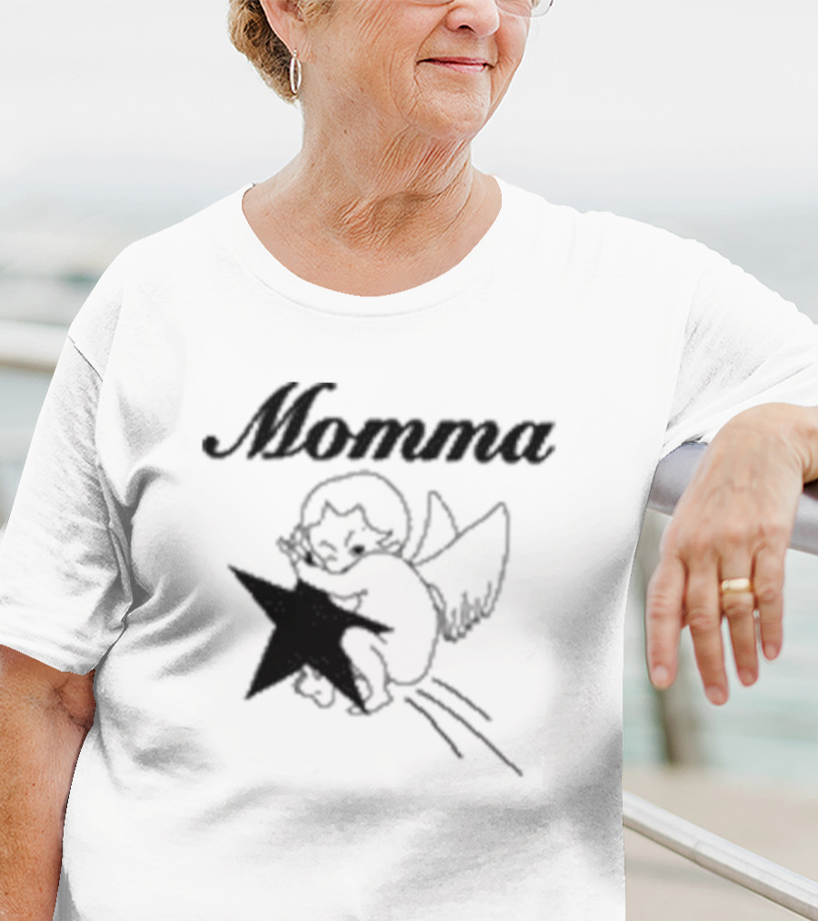 Momma Angel Holding Star T-Shirt