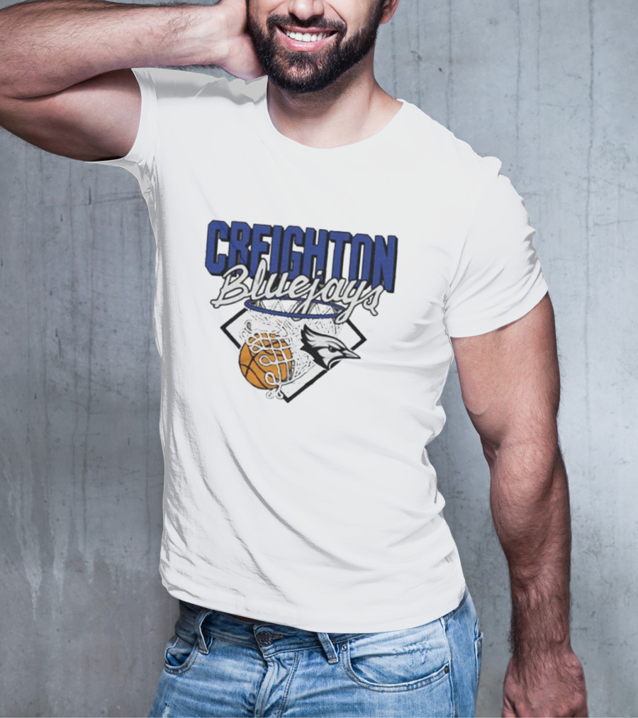 Creighton Bluejays Basketball Nothing But Net T-Shirt