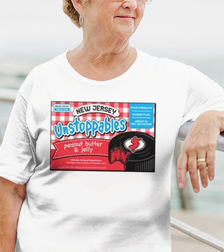 New Jersey Unstoppables Peanut Butter And Jelly Even Strength Power Play T-Shirt