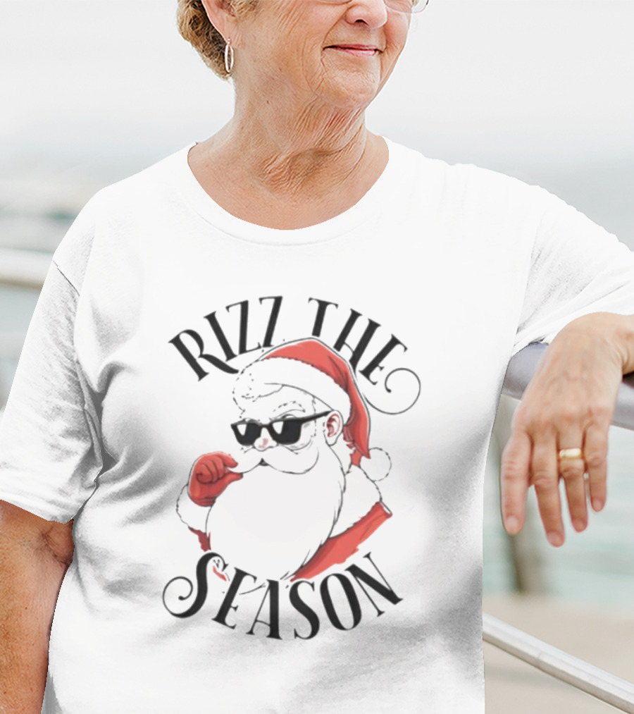 Rizz The Season Santa Claus Christmas T-Shirt