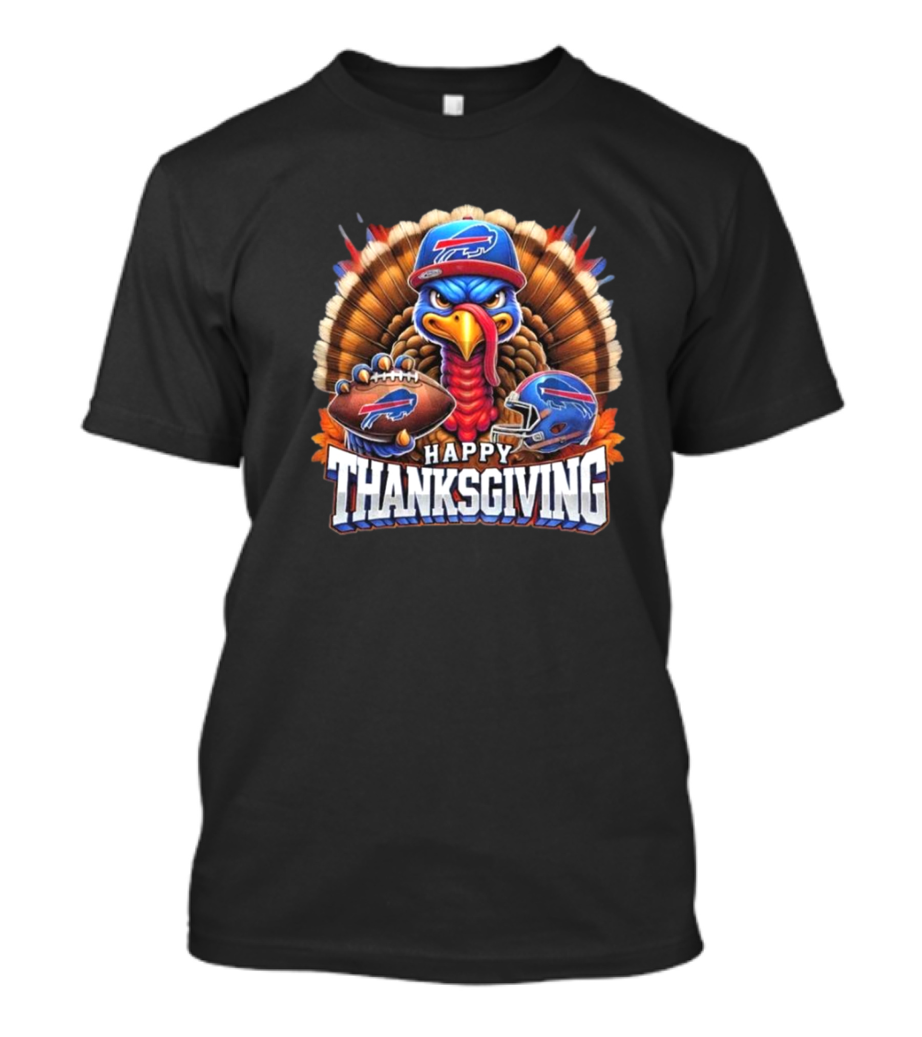 Happy Thanksgiving Buffalo Bills Football Turkey T-Shirt