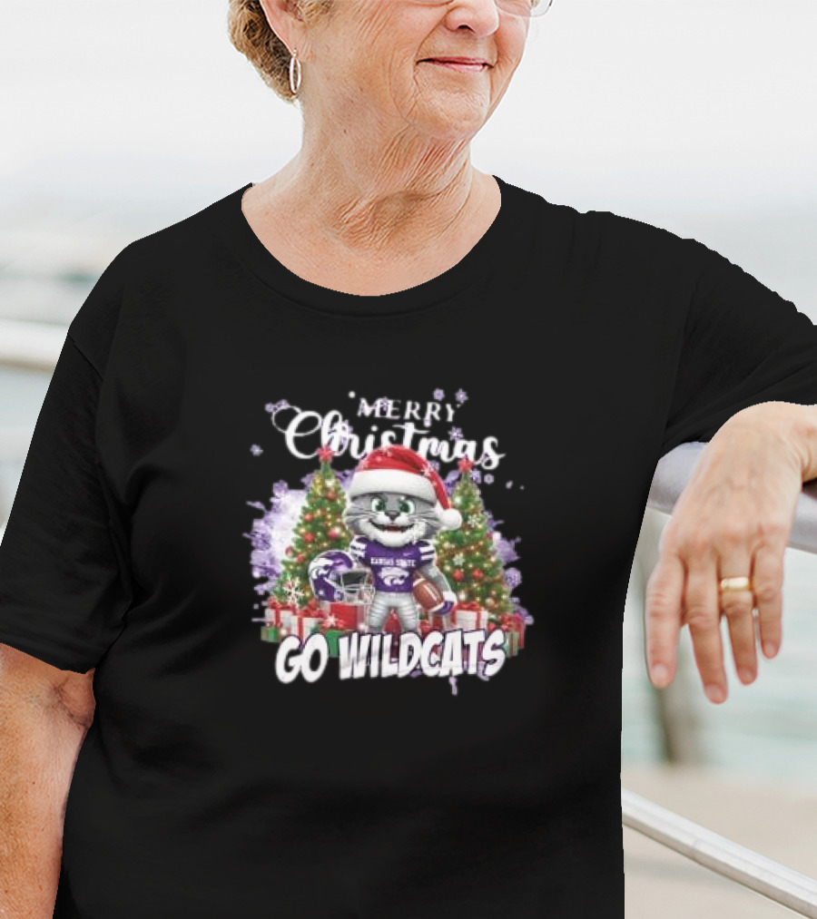 Merry Christmas Kansas State Wildcats Go Wildcats T-Shirt