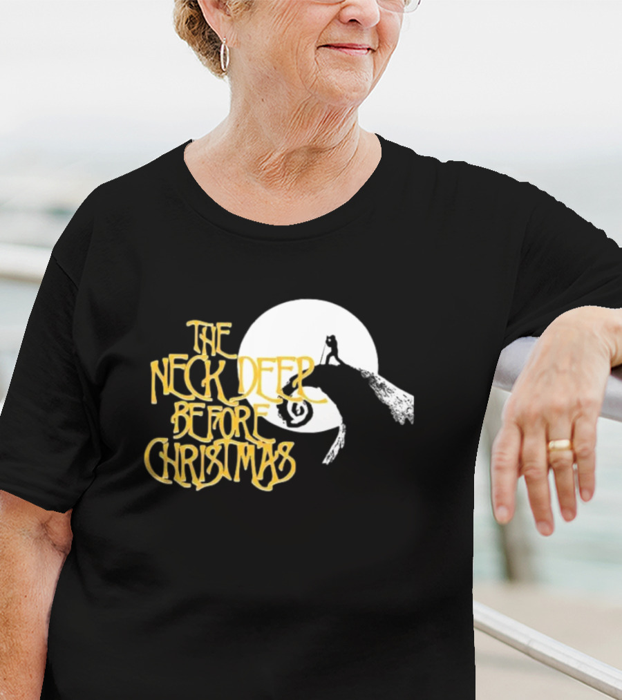 The Neck Deep Before Christmas Moonlit Cliff Scene T-Shirt