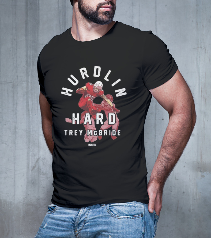 Hurdlin Hard Trey McBride NFLPA Arizona Cardinals T-Shirt