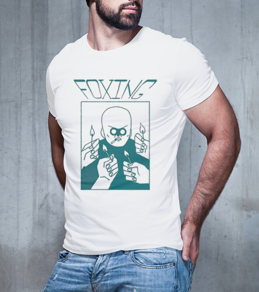 FOXING Cigman White Mysterious Smoker With Matches T-Shirt