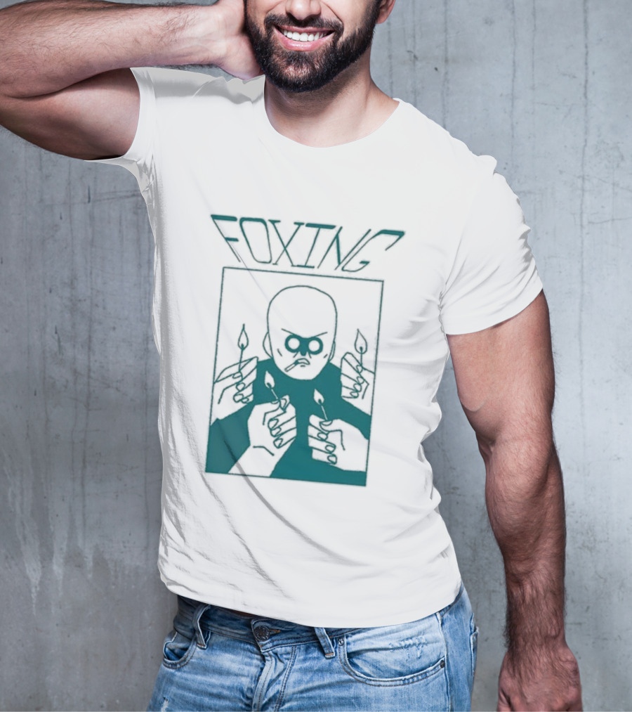 FOXING Cigman White Mysterious Smoker With Matches T-Shirt
