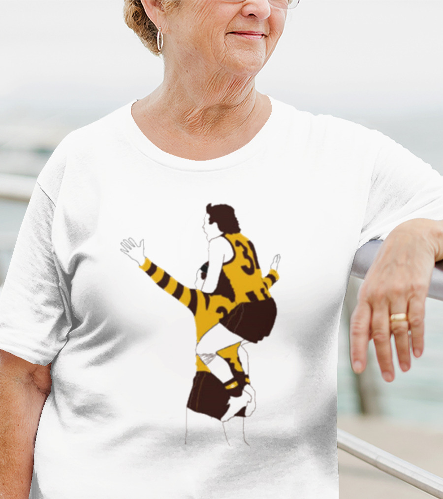 Ginny X Watto Classic Football Celebration Yellow And Black Stripes T-Shirt