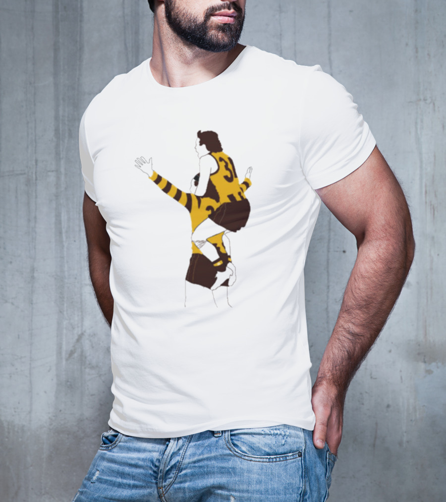 Ginny X Watto Classic Football Celebration Yellow And Black Stripes T-Shirt