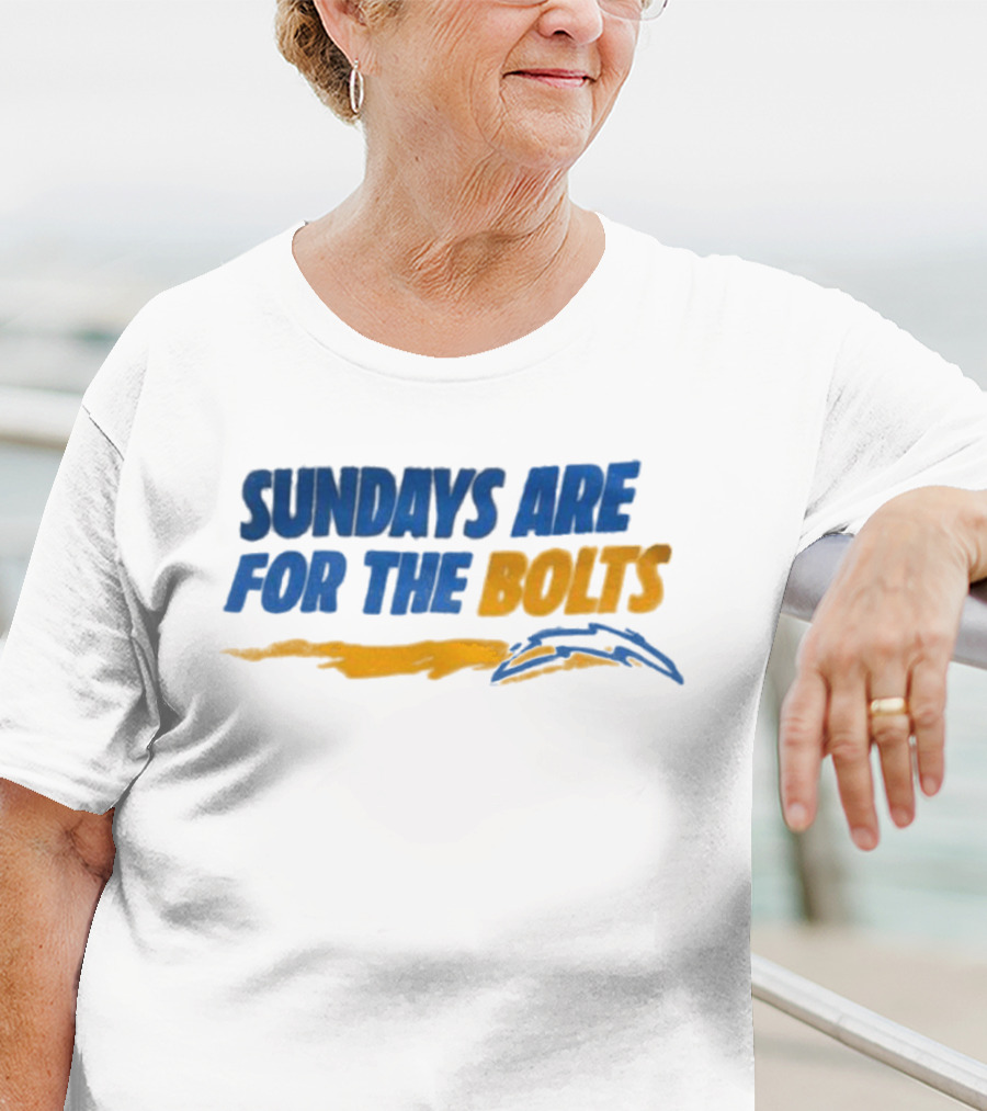 Sundays Are For The Bolts Los Angeles Chargers Fan Spirit T-Shirt