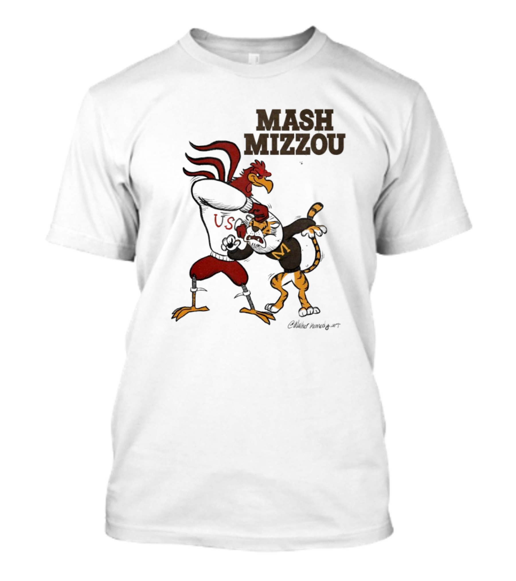 Mash Mizzou South Carolina Gamecocks Vs. Missouri Tigers USC T-Shirt